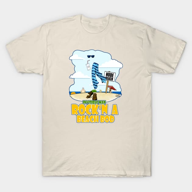 Invisible Man ROCK'N A BEACH BOD T-Shirt by SteveW50